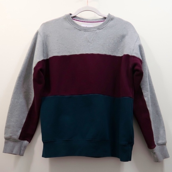 TNA Cotton Colorblock Pullover Sweatshirt - Picture 4 of 7